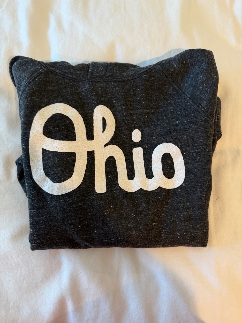 HOMAGE Kids Ohio Crewneck Sweatshirt - Charcoal & White